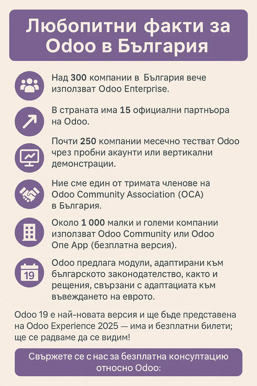Любопитни факти за Odoo в България